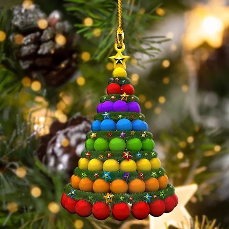 Ornement De Noël En Bois - Décoration Arbre De Noël Intérieur Et Extérieur - Pour Salon Chambre À Coucher Jardin - Lot De 1 Pièce (1/3)
