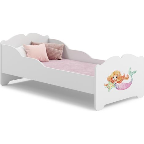 Letto per bambini ANNA con materasso 140x70 Mermaid