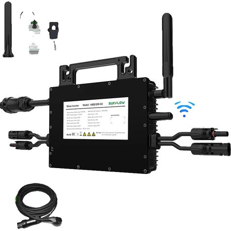Microinverter, potenza nominale 1200W, doppio tracciamento MPPT, NBQ1200FNL, 220-240V, 22-50V (1/2)