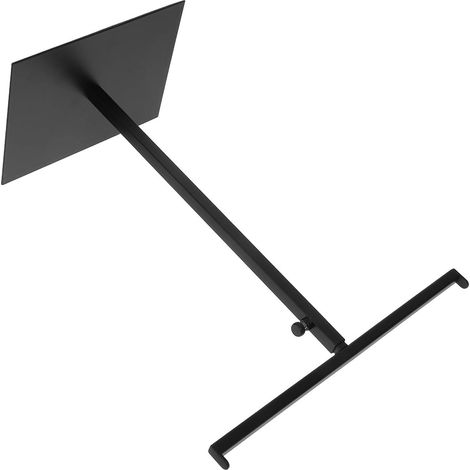 Porte-serviettes télescopique noir pour salles bains plans travail cuisine (1/5)