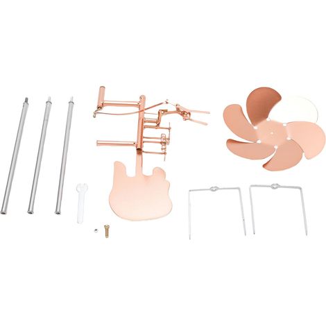 Batteur fait à la main Windmil Esthétique industrielle vintage unique Spinner à vent en métal pour patio pelouse jardin terrasse décor or rose (1/5)