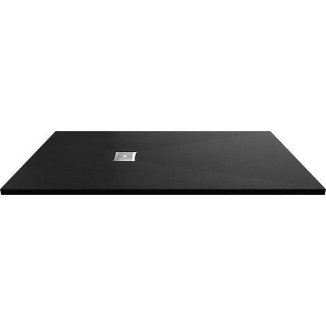 1700mm x 900mm Premium Slimline Rectangular Shower Tray - Slate Black