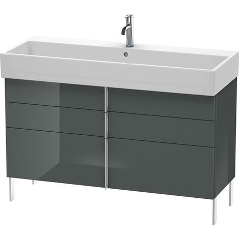 Meuble sous-vasque VERO AIR 581x1184x431mm Gris Doloaveci brillant