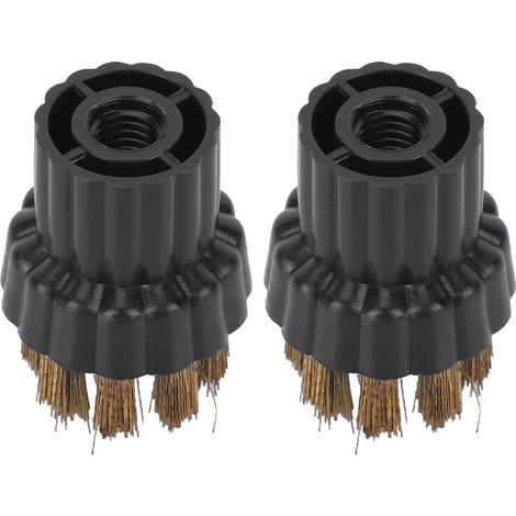2 Pcs Brosses Laiton Rechange Accessoires Compatibles Nettoyeur Vapeur X5 (1/4)