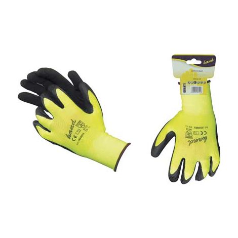 GUANTO LATTICE RUGOSO NERO WORKIT - MAGLIA LEGGERA SINTETICO GIALLO  8- 12 paia