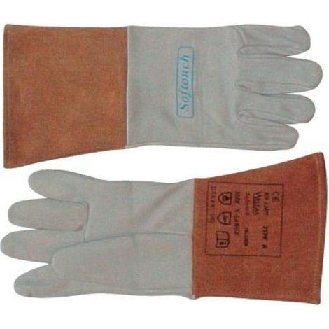 Weldas Gants de soudeur naturel / orange EN 388 EN 12477 EN 1149-2 Taille XL (9,5) - 10-1009-XL