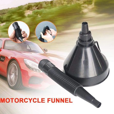 Entonnoir de remplissage de carburant de 145 mm avec filtre pour essence, huile moteur et carburant  convient aux voitures et aux motos  entonnoir en plastique.