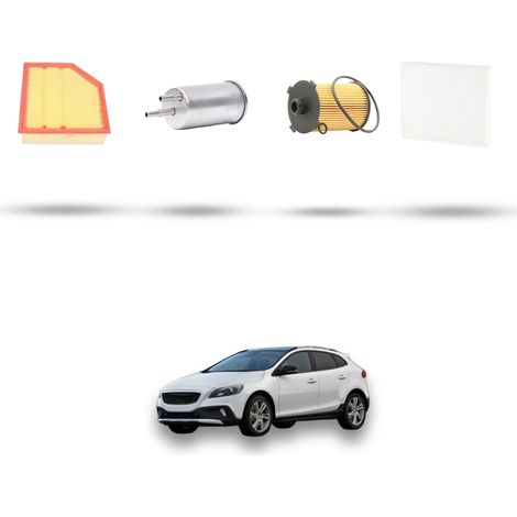 Kit tagliando 4 filtri compatibile con Volvo V40 II V40 Cross Country Dal 1.5 T3 112kw 2015 (1/5)