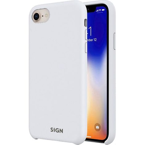 Funda de Silicona Líquida para iPhone 7 y 8/SE 2020/SE 2022 - Blanco