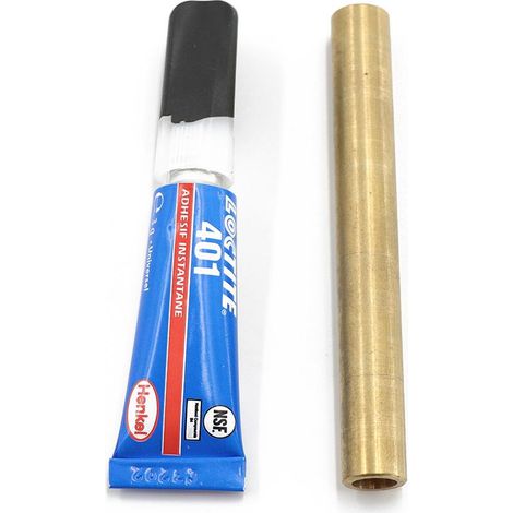 Kit de réparation diam. 7 mm : 1 tube de colle et 1 raccord