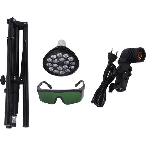 Lampe de bronzage 460nm, lumière solaire, trépied réglable, 54W, 100-240V, avec ampoules pour le visage et le corps, prise ue