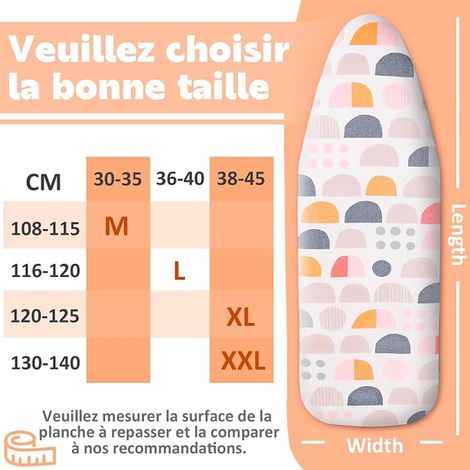 Ironing Board Cover Ironing Board Cover Brown 38-45 x 120-125 cm XL (1/4)