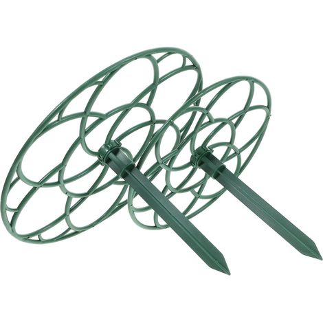 Lot de 2 tuteurs pour plantes en forme de sucette, cages à plantes, bâtonnets de pivoine, tuteurs pour fleurs, pots, verts et écologiques (1/5)