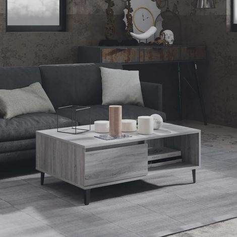 Table basse Table d'appoint pour Salon Chambre - Sonoma gris 90x60x35 cm Aggloméré BV755800 - BonneVie (1/5)