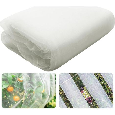 Insect protection net for birds, 2.5 x 6 m, insect protection net for the garden, plant cover to protect plants, fruits and flowers from insects, bird feeding, bird and insect protection net (1/5)