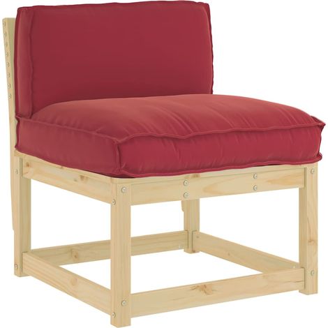 Maison Exclusive - Cuscino Tessuto Oxford Rosso Vino 80 x 40 x 12 cm (1/5)