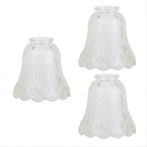 Frosted verre Lampshade Shell lampe support Chandelier mur lampe (1/5)