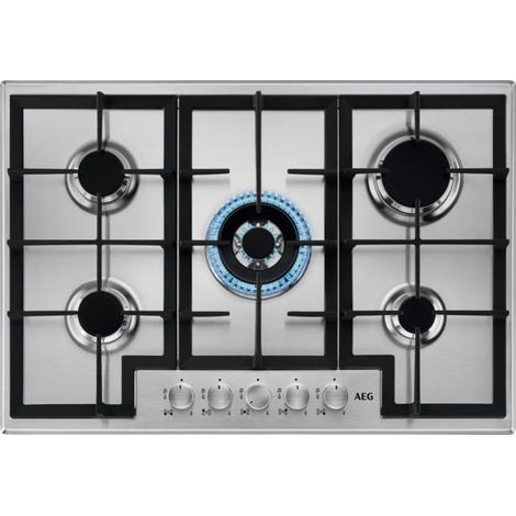 AEG HGB75400SM Edelstahl Integriert 75 cm Gaskochfeld 5 Zone(n) (1/2)