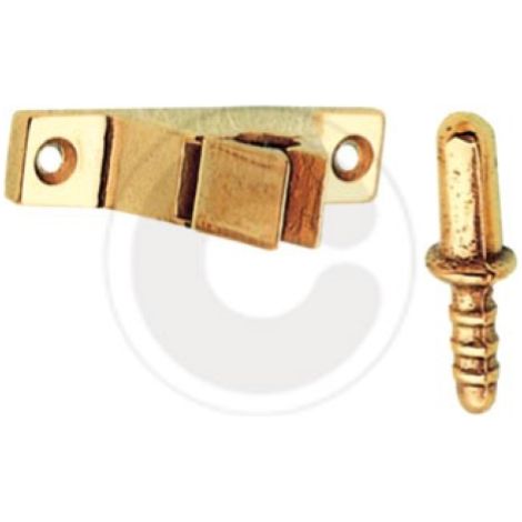 butoir de porte avec pince A  crochets bronzA s et serrures A  cheville portes d&39arrA t de porte
