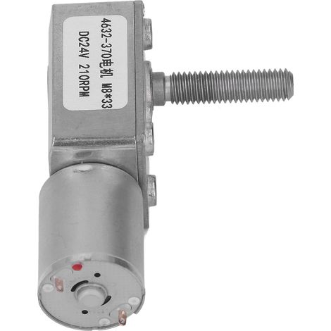Moteur à vis sans fin turbo, micro-réducteur à torsion élevée, 24 V CC, M8x33 mm, outils électriques, 210 tr/min (1/5)