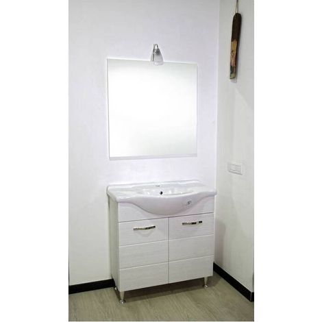 MOBILE BAGNO ANTONELLA 2 ANTE 82 BIANCO PORTUNA