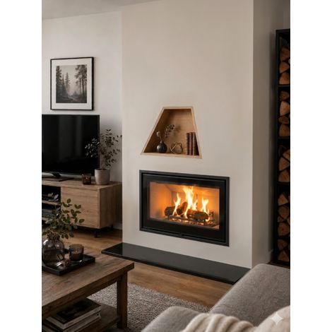 Insert de cheminée Kominek 10KW 135cm x 71cm (1/2)