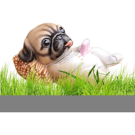 Tierfigur aus Kunstharz Hundestatue für den Außenbereich für