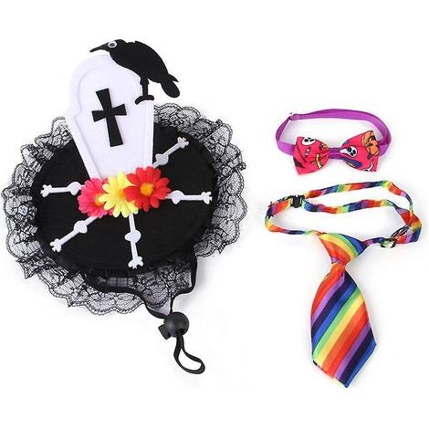 Hunde-Cosplay-Fliege, elegantes Kostümaccessoire für Halloween (1/4)