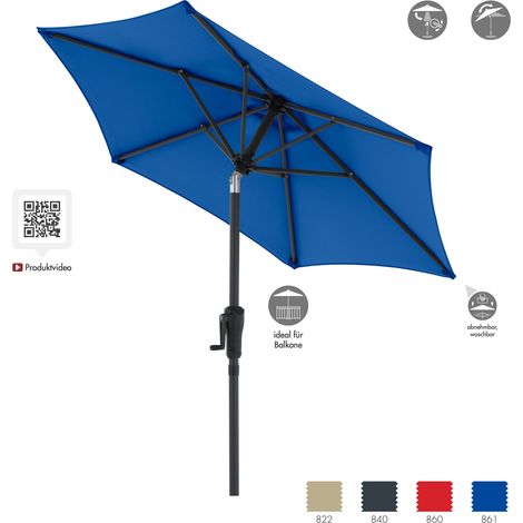 Doppler LIFE Lift ø 180 cm rund Mittelmastschirm Sonnenschirm in 4 Farben