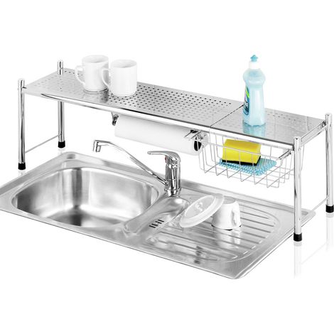 Maximex EXPANDO estantería extensible cromada para fregadero (1/5)