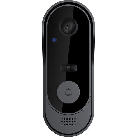 Sonnette vidéo intelligente, communication audio bidirectionnelle pour des conversations fluides, technologie de vision nocturne avancée pour une utilisation de jour comme de nuit-AquaForge