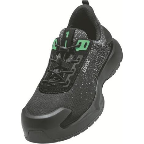 uvex Halbschuhe 1 x-craft S1 PL schwarz grün Weite 11 Größe 51 (1/5)