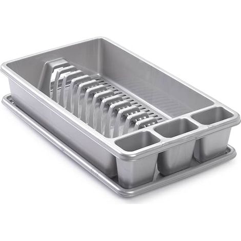 Escurreplato de plastico mediano Gris (1/4)