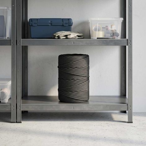 vidaXL Cuerda multiusos 2 mm 25 m Negro PP 27 kg Carga máx. (1/5)
