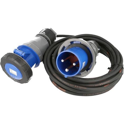 Rallonge electrique etanche monophasée 3x63A, 25 mètres