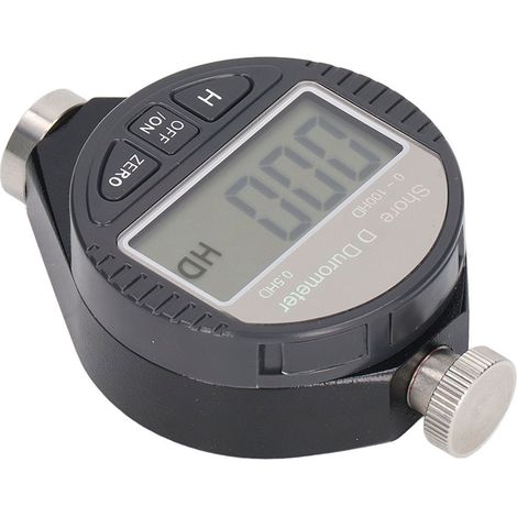 Dureté mètre numérique portable duromètre étendue mesure cuir caoutchouc plastique alliage acier boîtier rangement piles LR44 (1/5)