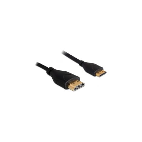 Cable HDMI tipo A- mini HDMI Macho  Slim 1mt