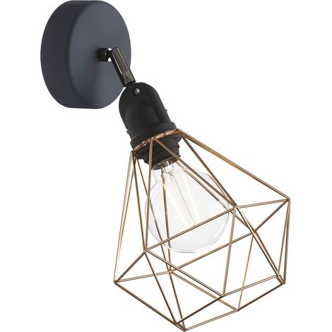 Luminaire EIVA avec articulation, abat-jour Diamond et douille étanche IP65 (1/5)