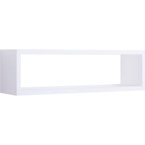 Mensola da Muro Regolo, Pensile Bagno, Mensola da Parete, Scaffale da Parete, 60x17 p15.5 cm, Bianco - Made in Italy