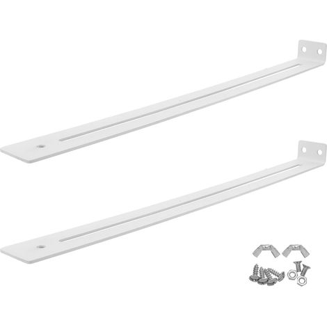 Kit de réparation en acier pour 2 supports fixation glissières tiroir (1/5)