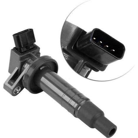 Ignition coil compatible with Peugeot 107 and Toyota Corolla/Celica/Matrix 1.8L – Part number 90919-02239 – High-performance automotive part (1/4)