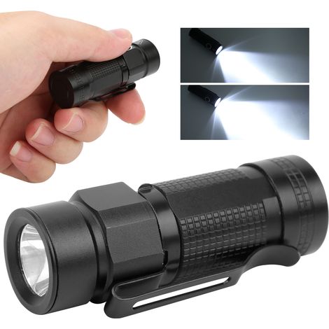 Mini lampe torche LED USB portable de poche, étanche, lumière blanche, ultra-compacte. (1/5)