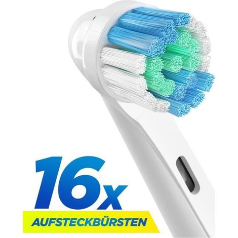 16 brossettes Têtes de remplacement pour Précision Clean Oral B Générique (1/3)