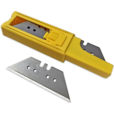 Lames pour cutter trapèze – Lot de 10 lames 60mm – Épaisseur 0,65mm – Coupe nette pour matériaux divers (1/2)