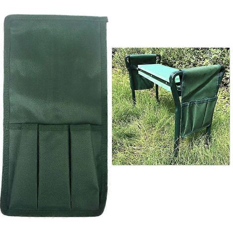 Sacoche à outils pliable pour chaise de jardinage, petite pochette de ceinture en tissu, multipoches, grande capacité, emballage de finition pour outils de jardin (1/5)