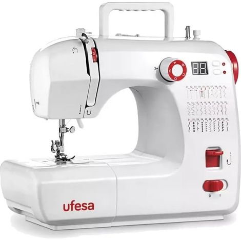 Machine à Coudre avec 30 Points, Ecran LCD, 2 Vitesses, Lumière de Couture, Pédale/Interrupteur Manuel, Alimentation 12V (1/4)