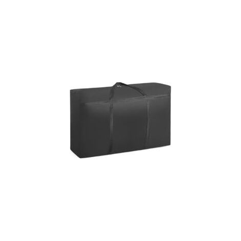 Sacs déménagement pliables - 1 pièce, 150L grande capacité noir zippée poignée - Pour vêtements/literie/couette/oreiller/doudoune (1/5)