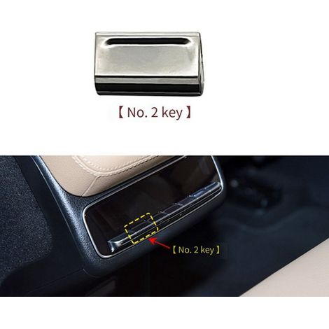 Suitable for Mercedes-Benz W167 rear air conditioning control buttons, GLE and GLS rear multimedia control button covers (1/5)