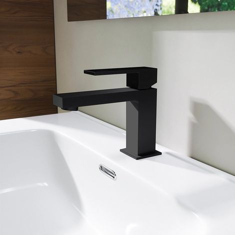 Miscelatore lavabo senza scarico nero opaco Hedy (1/4)
