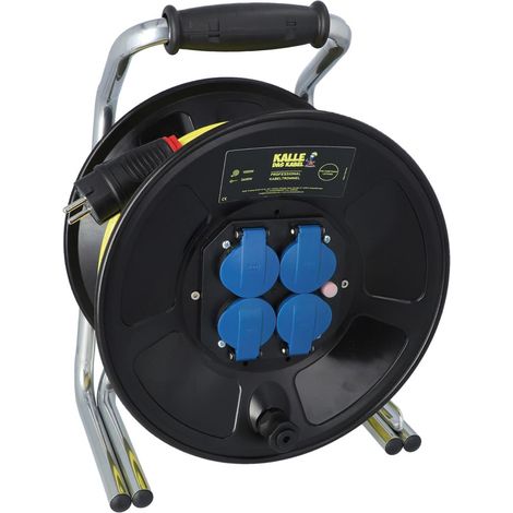 Kalle Kabeltrommel Professional Schuko 2,5mm² Extreme Signal Gelb IP44 25 Meter